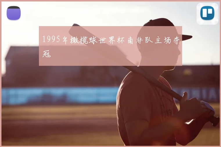 1995年橄榄球世界杯南非队主场夺冠
